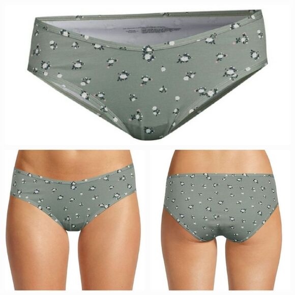 🔺️NWT Wild Sage Bouquet Cotton Smooth Cheeky Bikini Panties Small - Picture 1 of 5